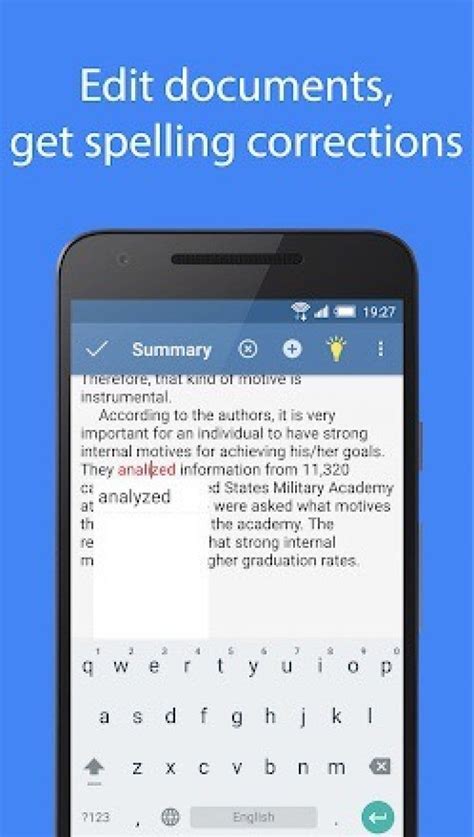 Scribens supports you everywhere. Correct your text directly into your smartphone when you type a text. Scribens is a free online Grammar Checker that corrects over 250 types of common grammar, spelling mistakes and detects stylistic elements such as repetitions, run-on sentences, redundancies and more. 